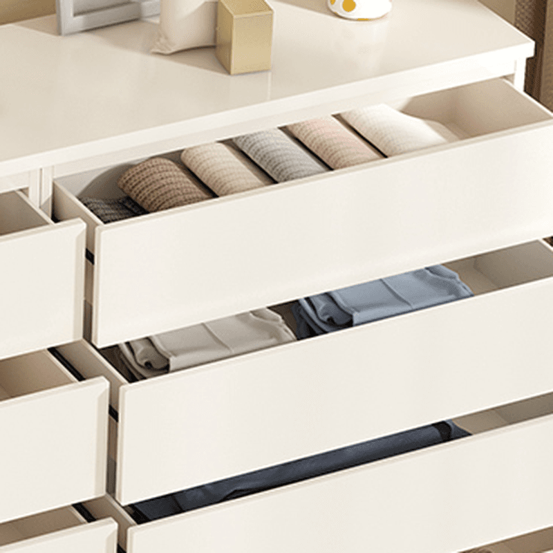 White Simple Manufactured Wood Console Dresser/Bachelor Chest/Lingerie Chest with 10/5/8 Drawers in Horizontal/Vertical Orientation - image 4