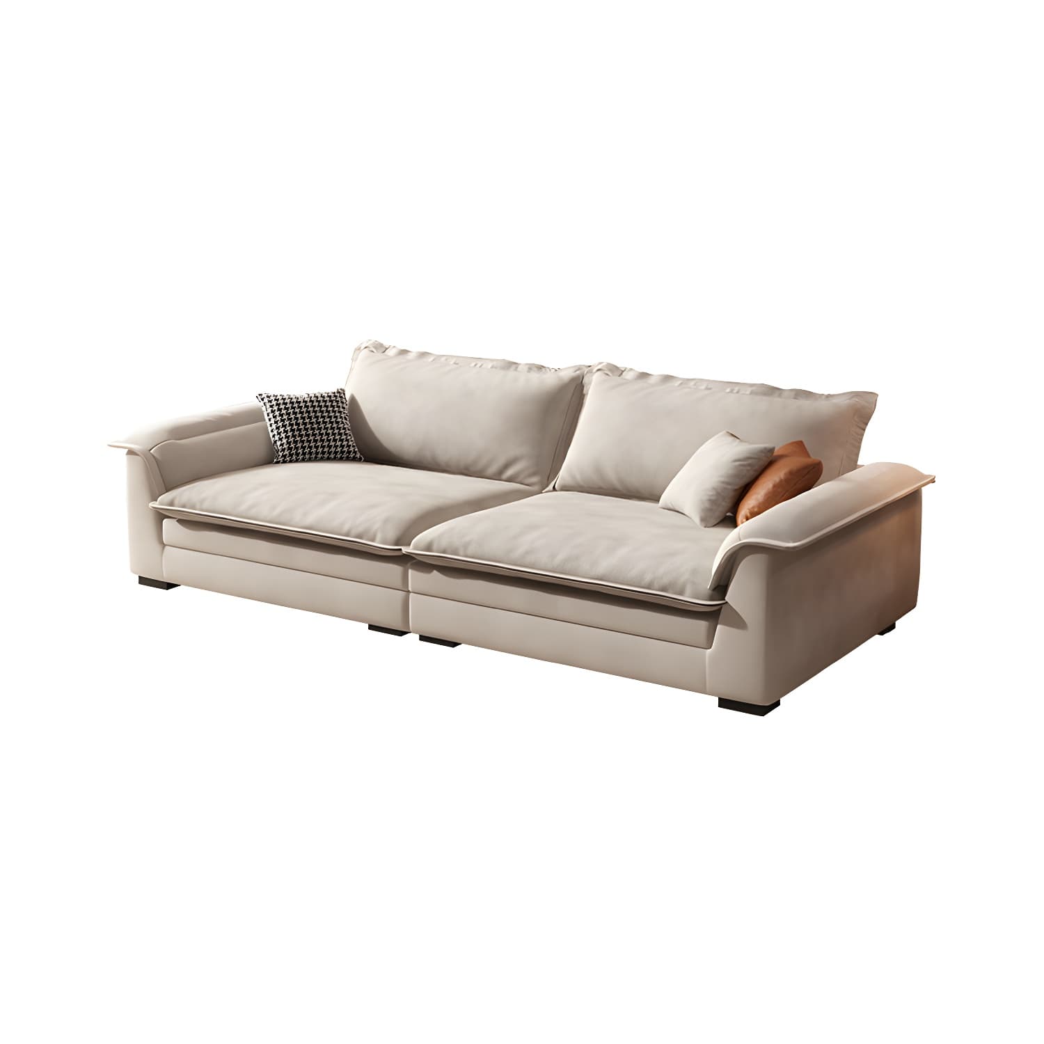 Contemporary Style Wood Frame Pillow Top Arm Sofa For Living Room - image 5