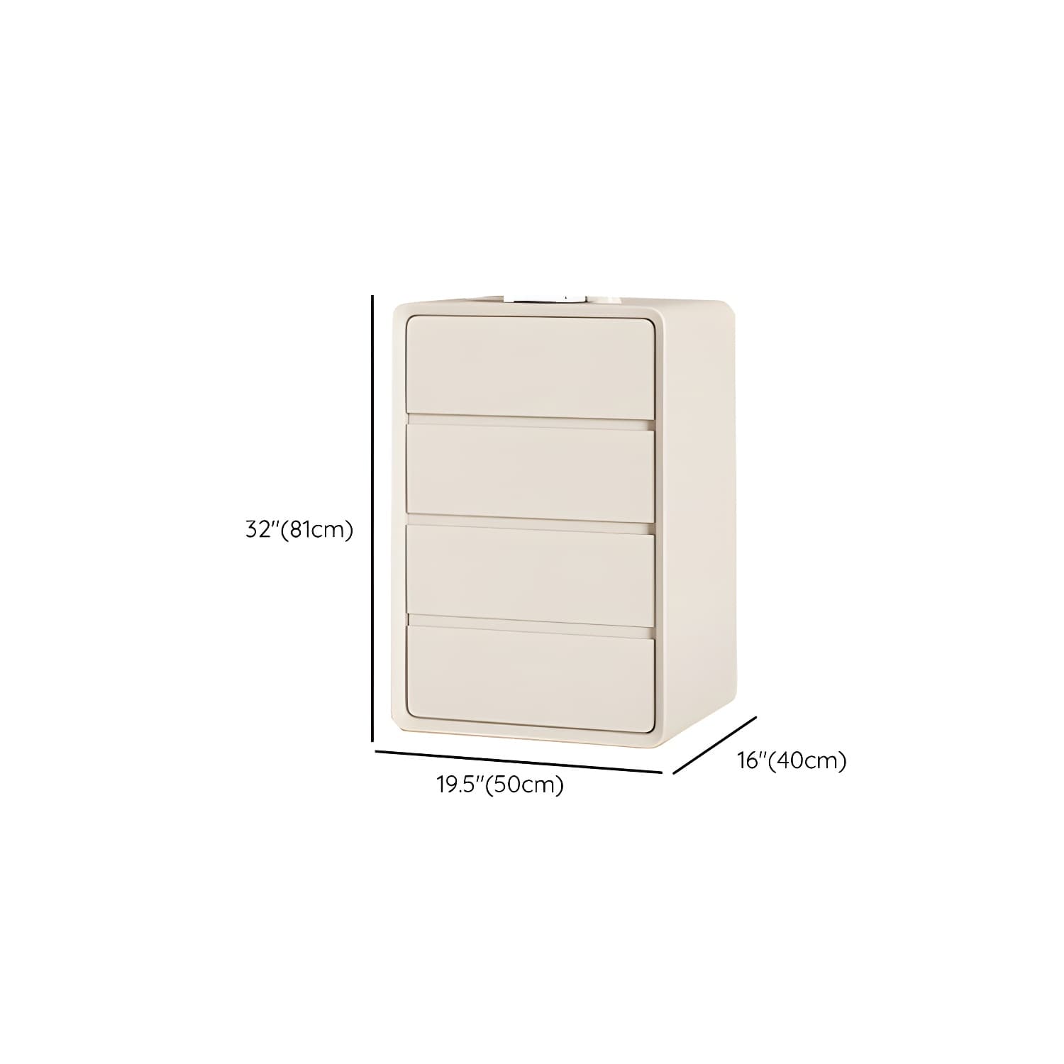 Narrow Modern White Wood Dresser with Soft Close Drawers for Living Room - image 14