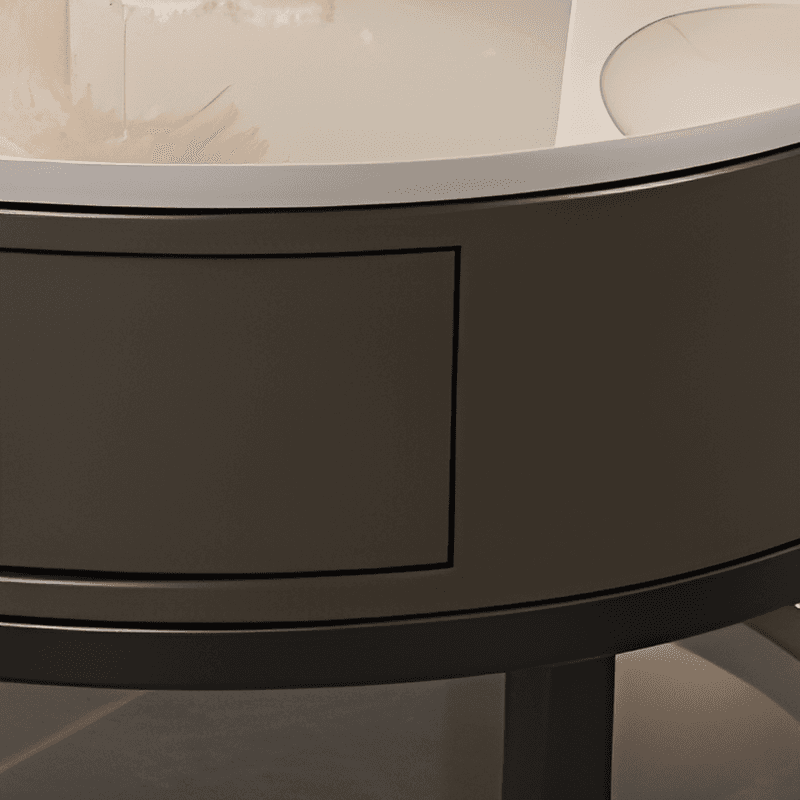 Board Game Coffee Table with Nested Set and Frame Base Featuring Wood Ball Top - image 4