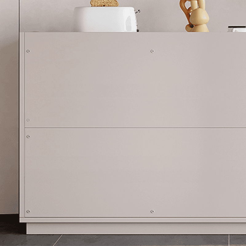 Simple Sideboard with 3 Drawers, Hutch Cabinets, Standard/Narrow/Wide Sizes, 1 Shelf, Sintered Stone Countertop, and 2/3/Single Doors - image 7