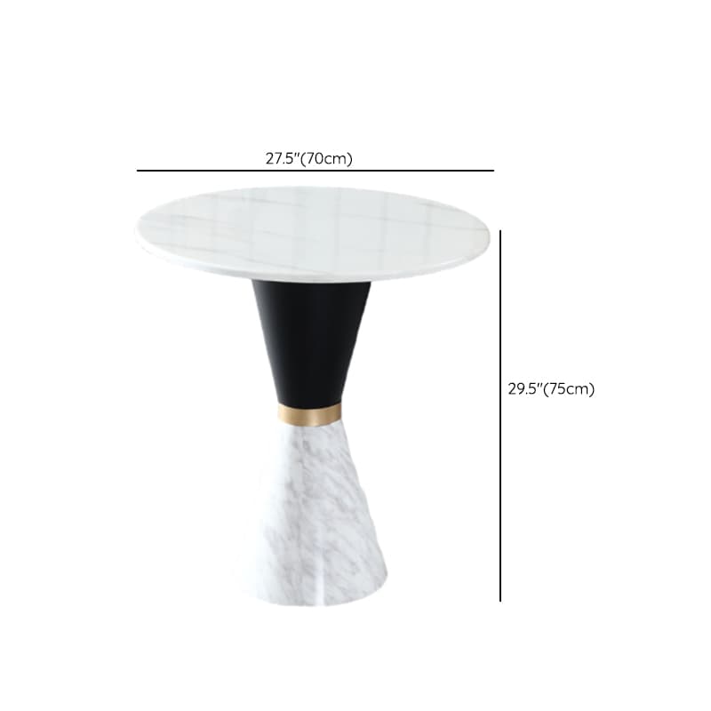Glamorous Rounded Stone Dining Table for 2, Scratch-proof and Fixed Mechanism - image 26