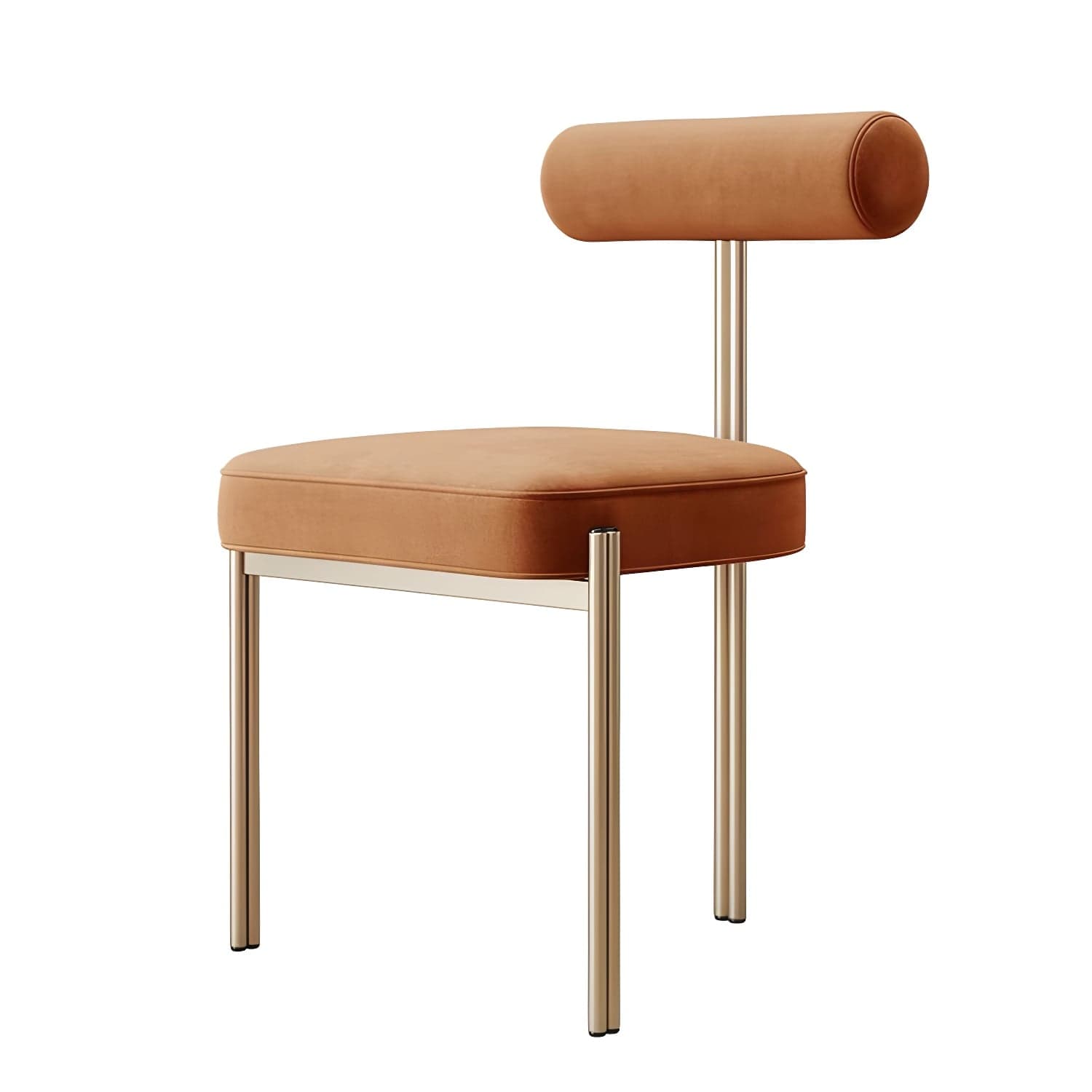Glam Style Upholstered Dining Chair Open Back Dining Side Chair for Indoor - image 13