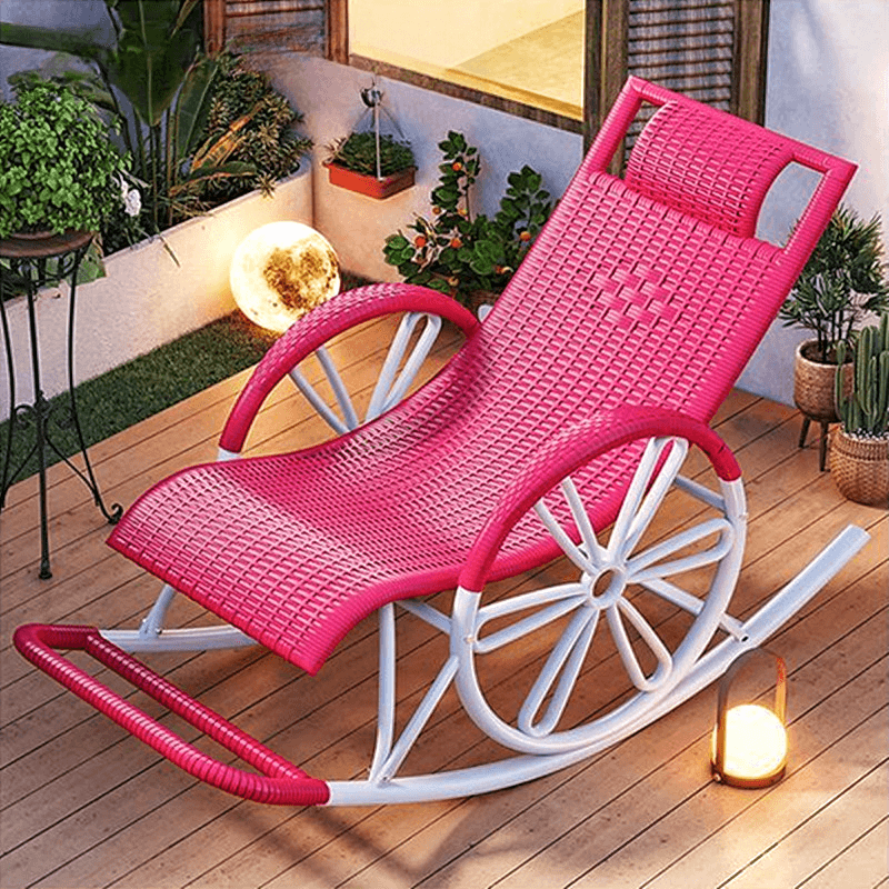 Simple Synthetic Rocking Chair with Scratch-tolerant Track Arm - image 12