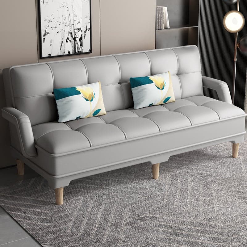 Tear Resistant Standard Sofa in Gray/Light Blue/Amber Color with Arm - image 4