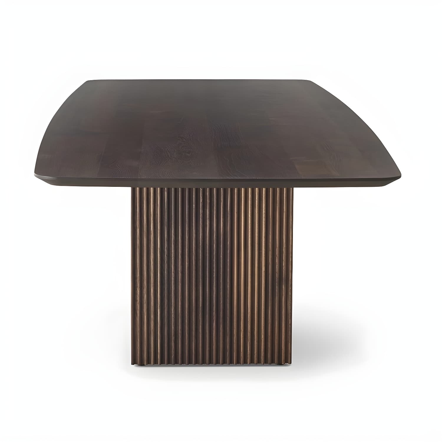 Modern Rectangle Dining Site Table Solid Wood Double Pedestal Kitchen Dining Table - image 11