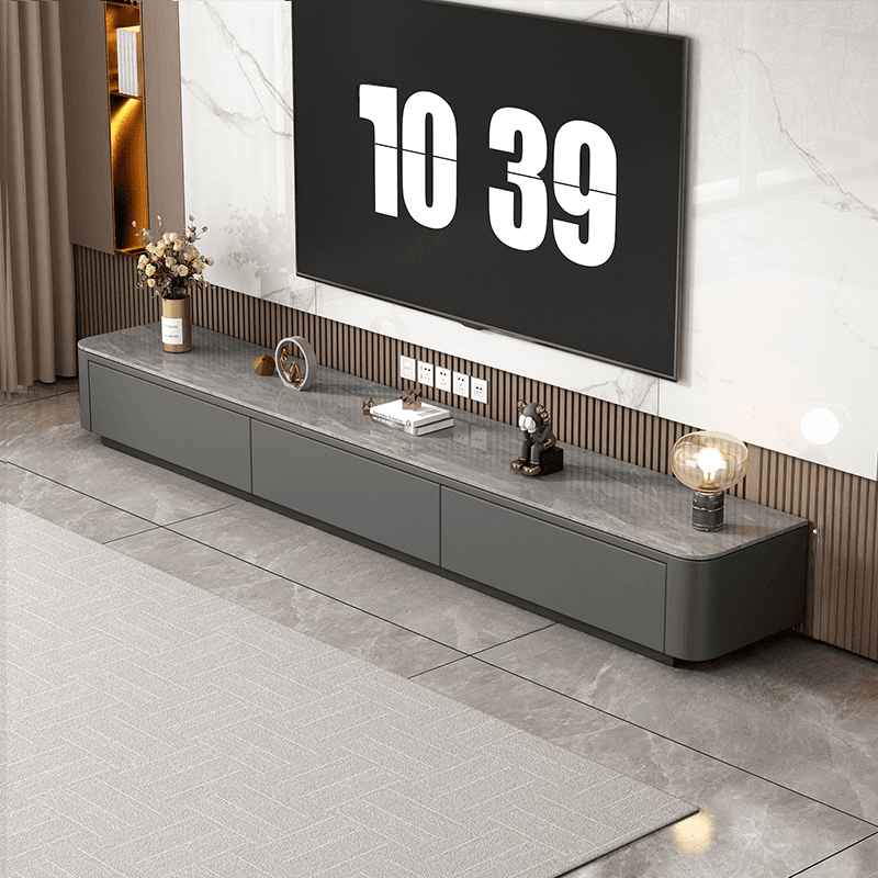 Modern Stone TV Stand with 4 Drawers/3 Drawers/6-Drawer and Cable Management