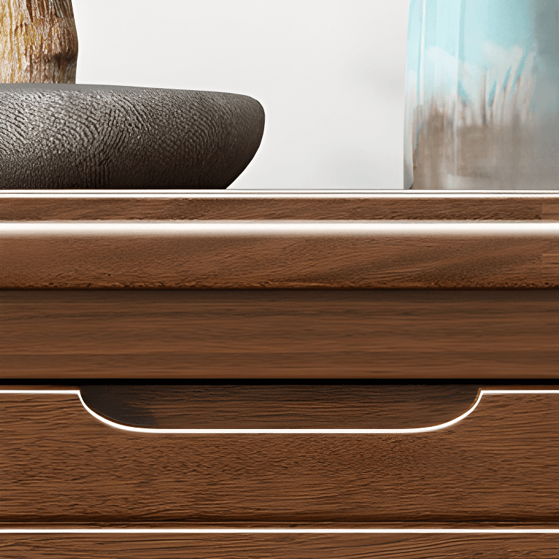Trendy Walnut Wood Lingerie Chest/Double Dresser with 5/4/6 Drawers in Vertical/Horizontal Orientation - image 11