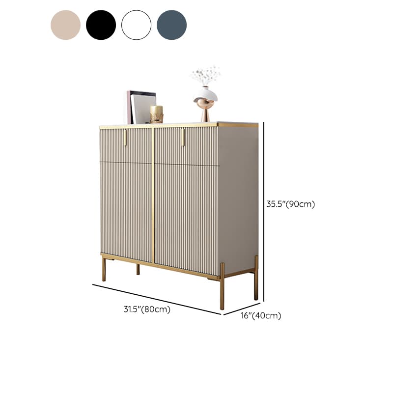 Ground Independent Sideboard for Parlor with Appliance Storage and Worktop in a Modern Style - image 21