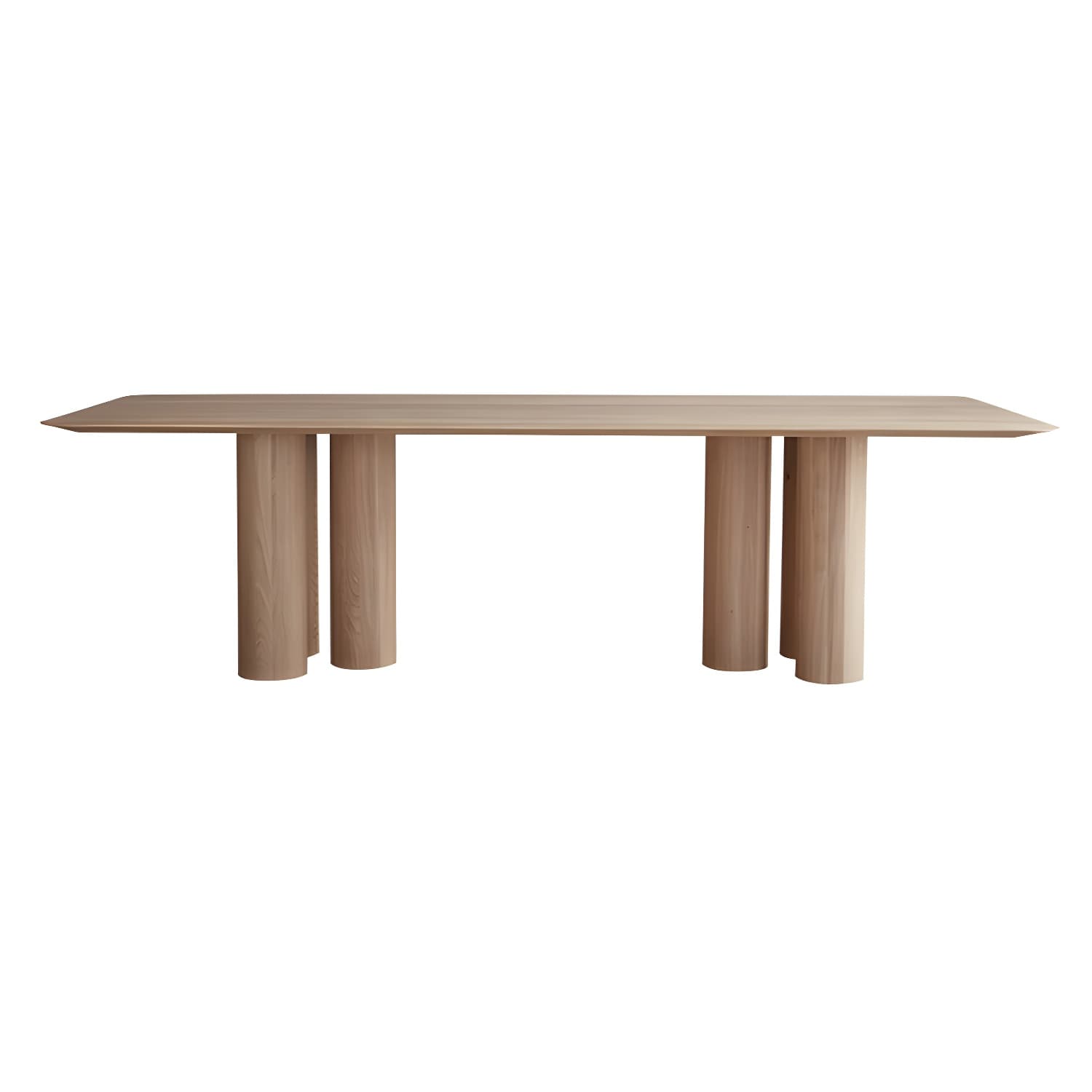 Rectangle Shape Casual Dining Table Solid Wood Fixed Table for Kitchen - image 5