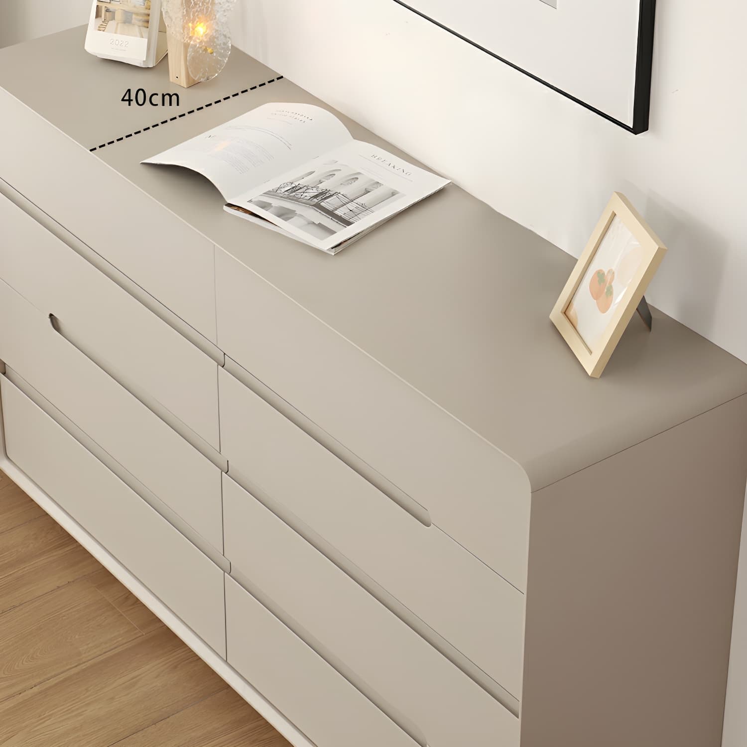 Light Oak Modern Dresser with Solid Wood Construction and Soft-Close Drawers - image 11