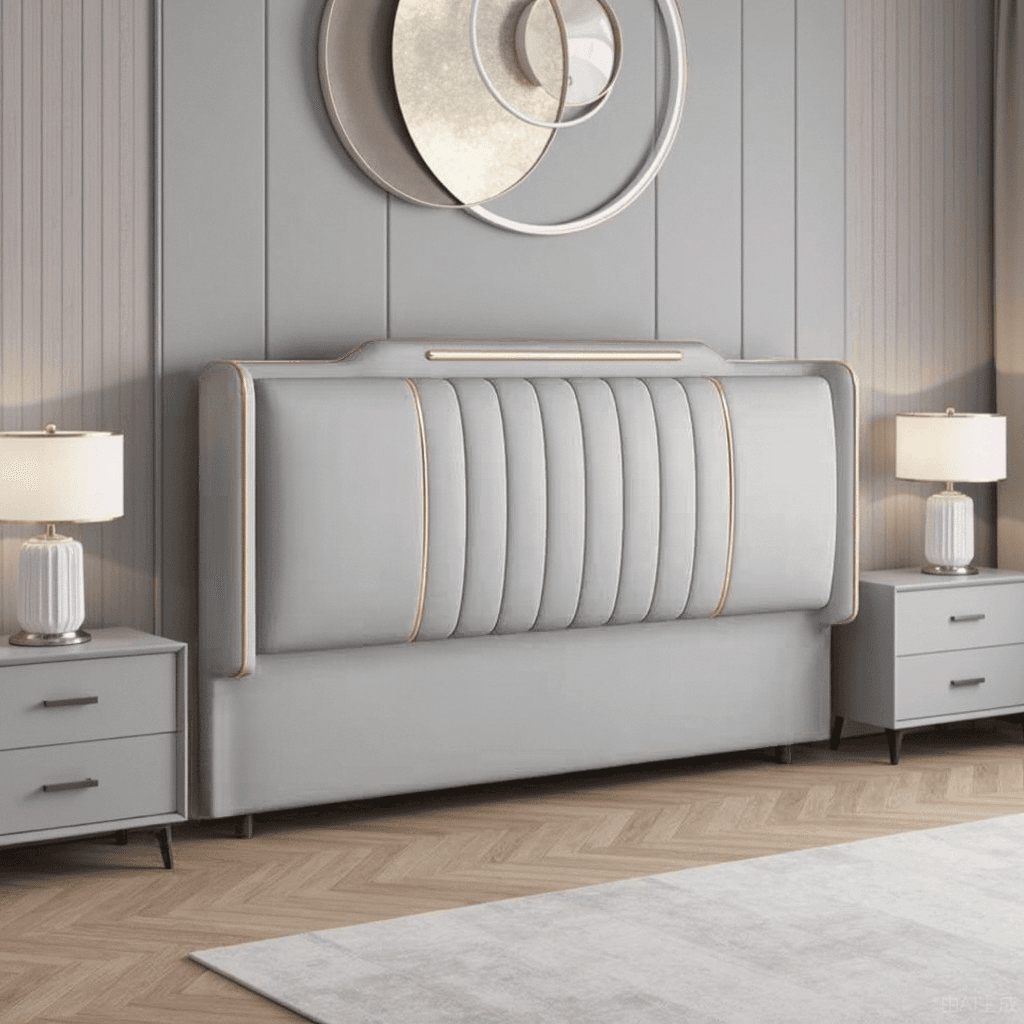 Simplistic Style Panel Headboard in Pine Wood with No Distressing, Rectangular Shape for Twin XL/Queen/Full Bed, Featuring Sponge Upholstery and Standard Height - image 8