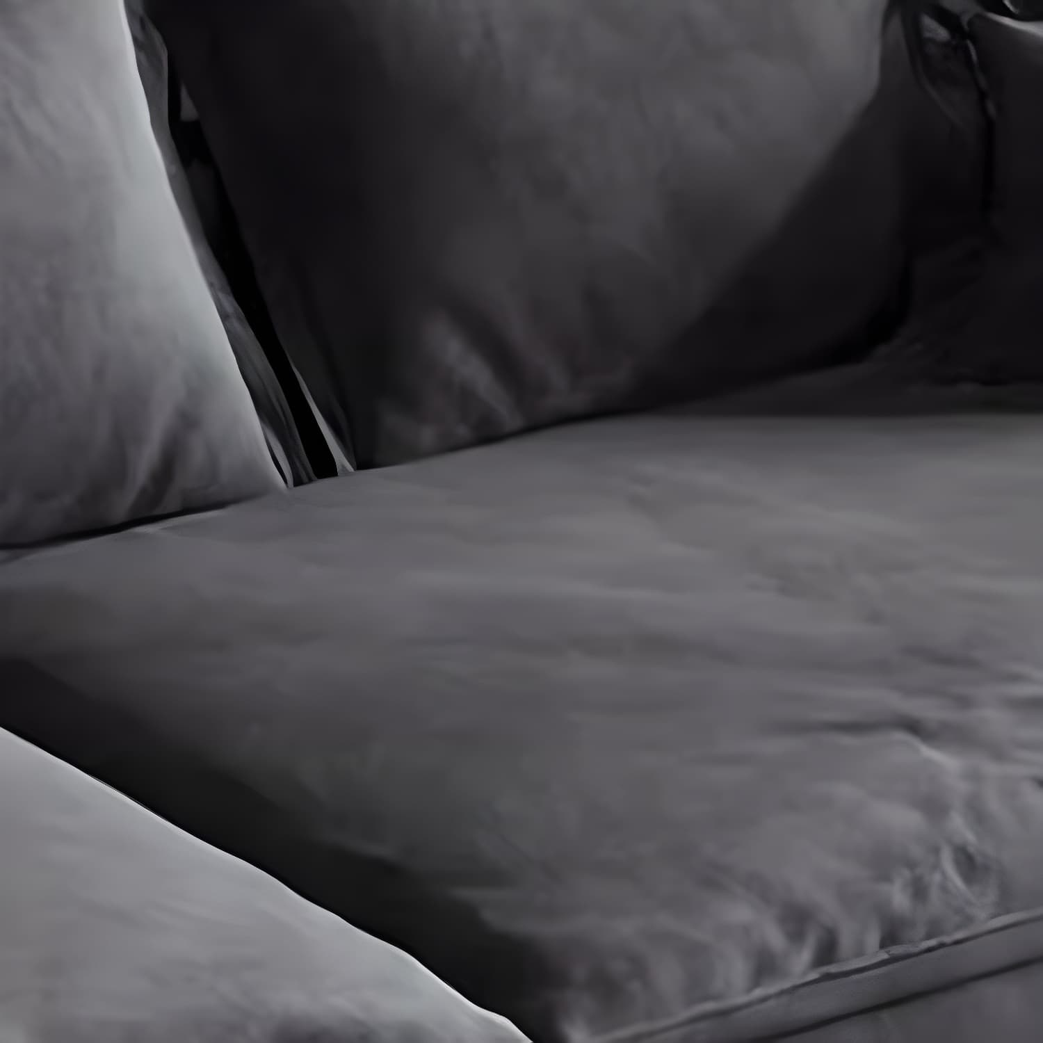 Grey Mid-Century Modern Sofa with Wood Frame and Tech Cloth Upholstery - image 6