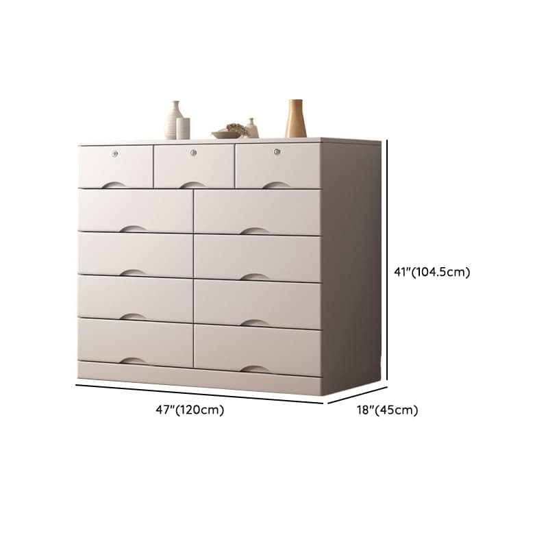 Light Gray Simple Cube Console Dresser for Parlor - image 17