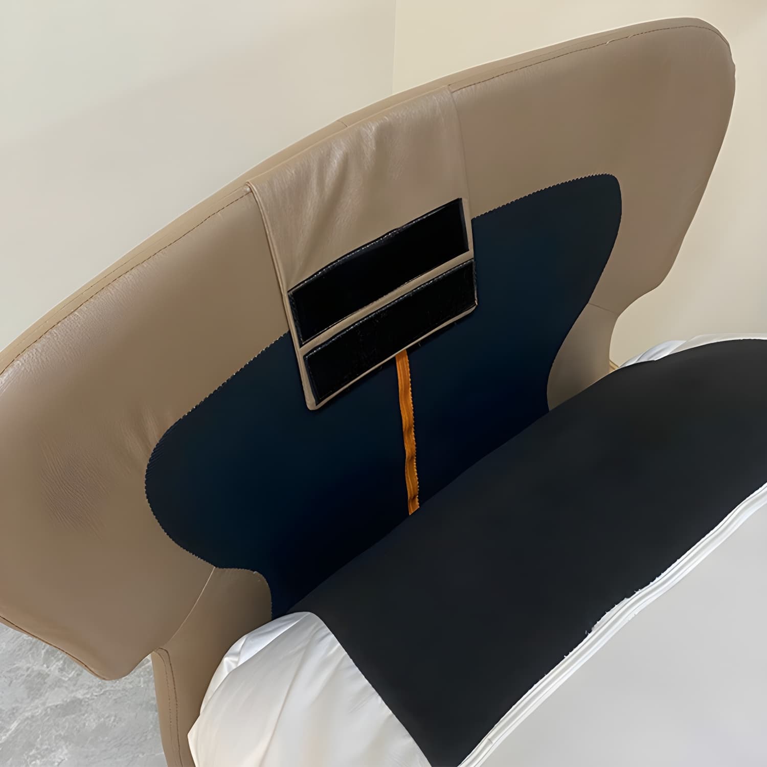 Modern Upholstered Indoor Rocking Chair with Natural Wood Legs and Removable Back Cushion - image 15