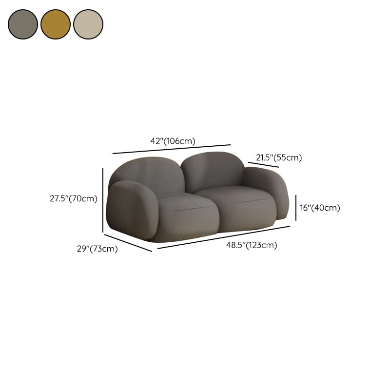 Grey/Green/Coffee Upholstered Cushioned Loveseat with Armrest Living Room - image 22