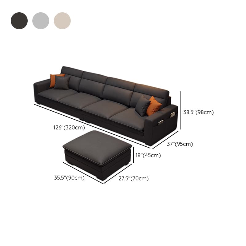 L-Shape/Straight Sofa Recliner/Sofa Couch with Concealed Support and Pine Wood Frame - image 35