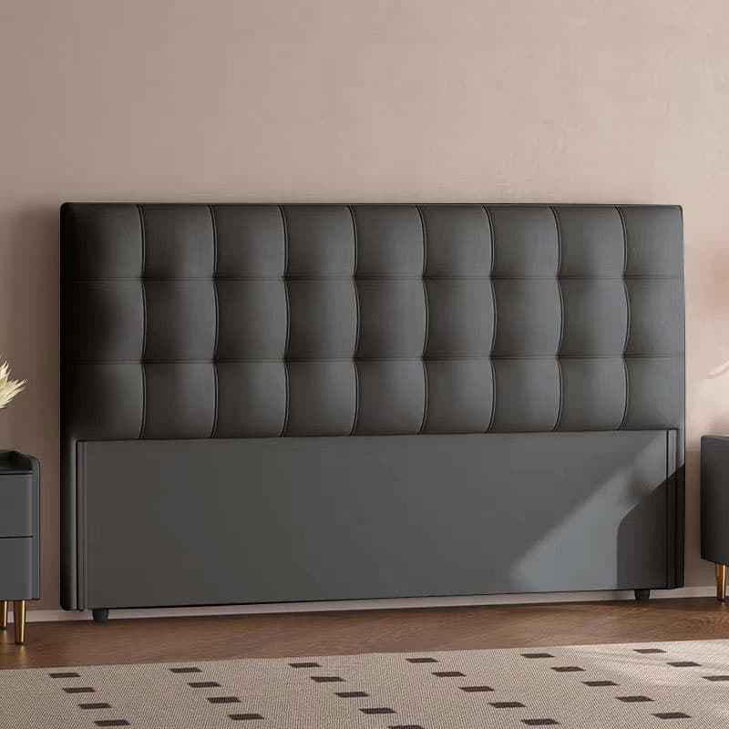 Trendy Panel Headboard with No Distressing, Piled Tufted Rectangle Design for King/Queen/Full Bed, Featuring Sponge Upholstery and Standard Height - image 3
