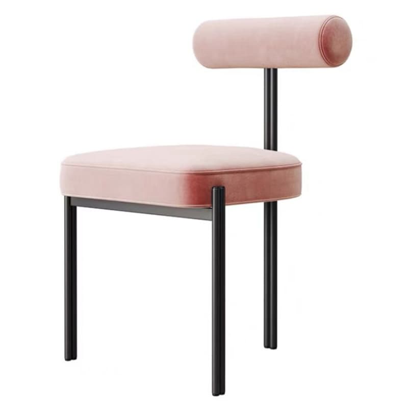 Stackable Upholstered Low-Back Side Chair with Metal Legs and Polyurethane Upholstery - image 18