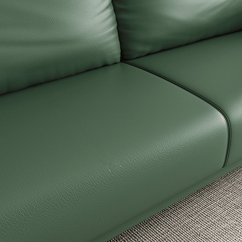Modish Solid Color Scratch-durable Floor Sofa in Pleather with Gray/Chalk/Tangerine Color for 3/for 2 - image 10