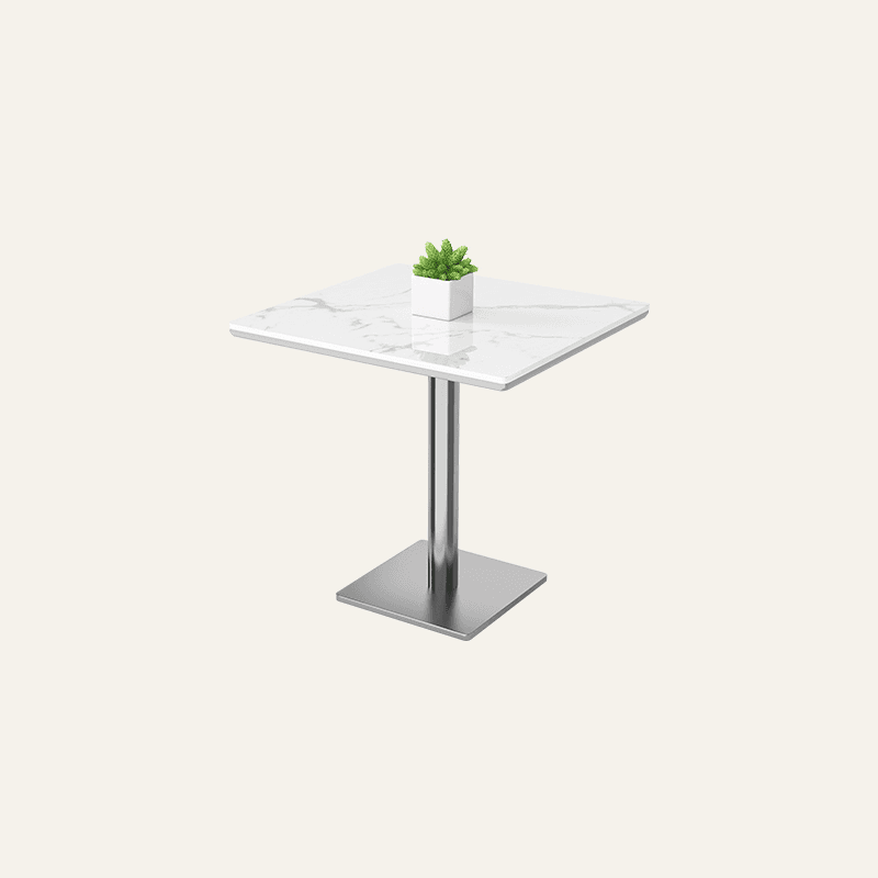 Minimalist/Luxurious Dining Table with Slate Stone Top, Fixed Table, Seats 4/2 - image 4