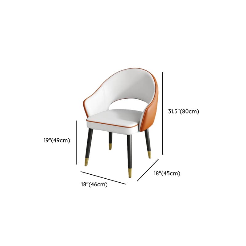 Modish Arm Chair with Ventilated Back, Padded Upholstery, Arms, and Steel Legs - image 28