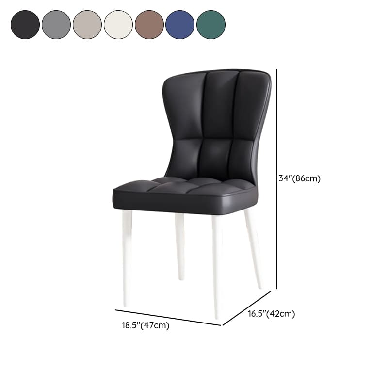 Casual/Lavish Side Chair with Wingbacked Upholstered Design and Steel Legs - image 16