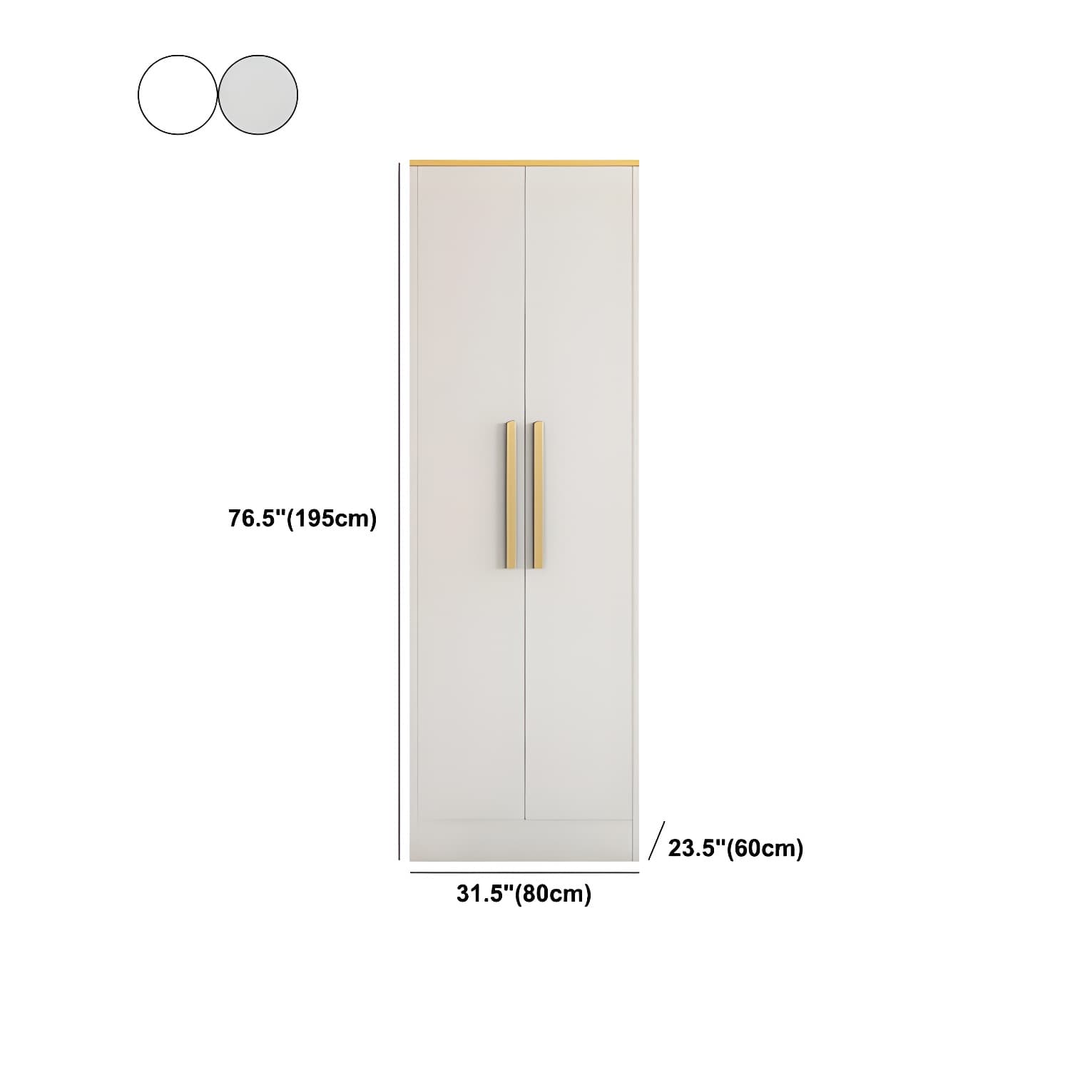 Contemporary Style Wardrobe Wooden Wardrobe Closet with Drawer - image 18