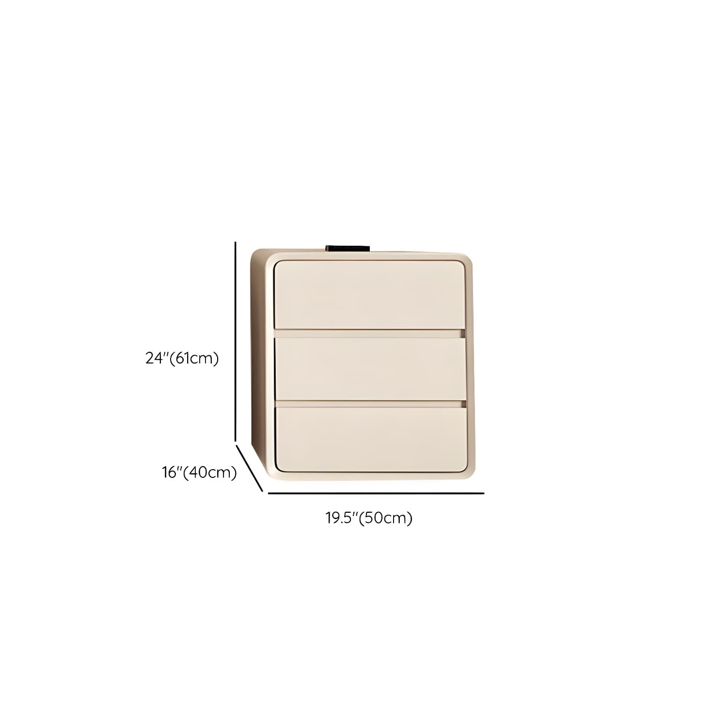 Narrow Modern White Wood Dresser with Soft Close Drawers for Living Room - image 13