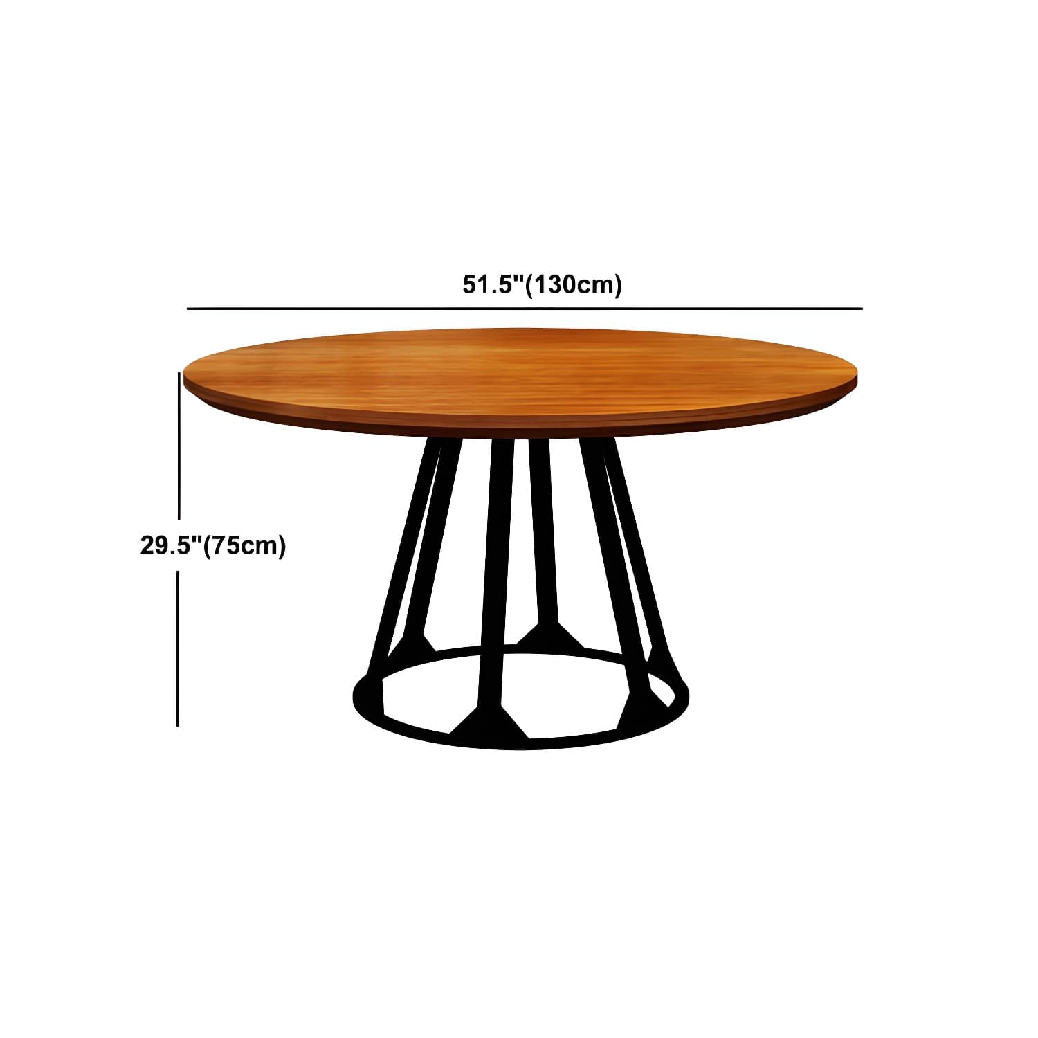 Simple Style Dining Table Solid Wood Round Dinette Table for Home Kitchen - image 18