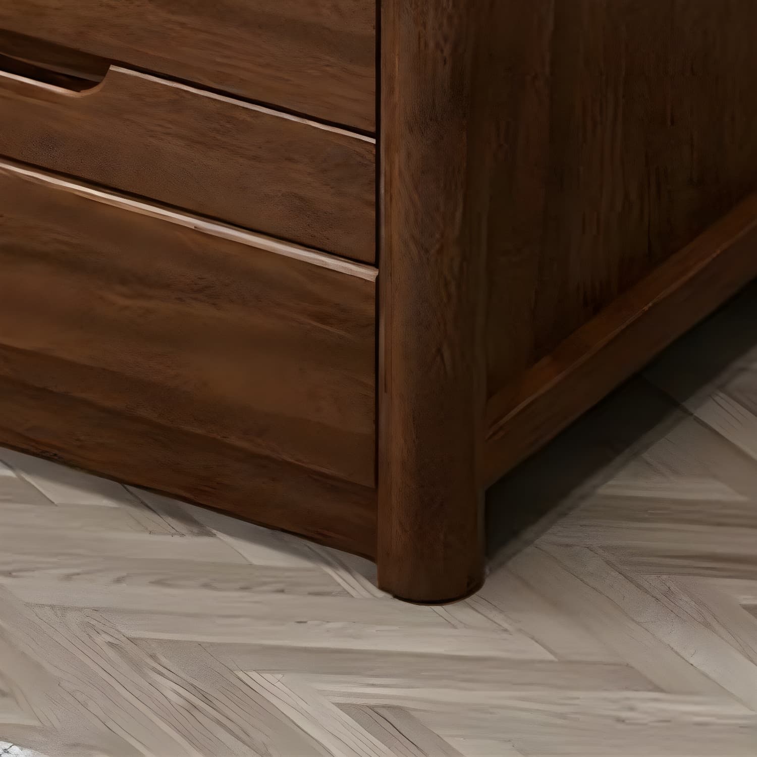 Traditional Wood Dresser with Drawers - Narrow Vertical Design - 40cm Width - Self Close Glides - image 11