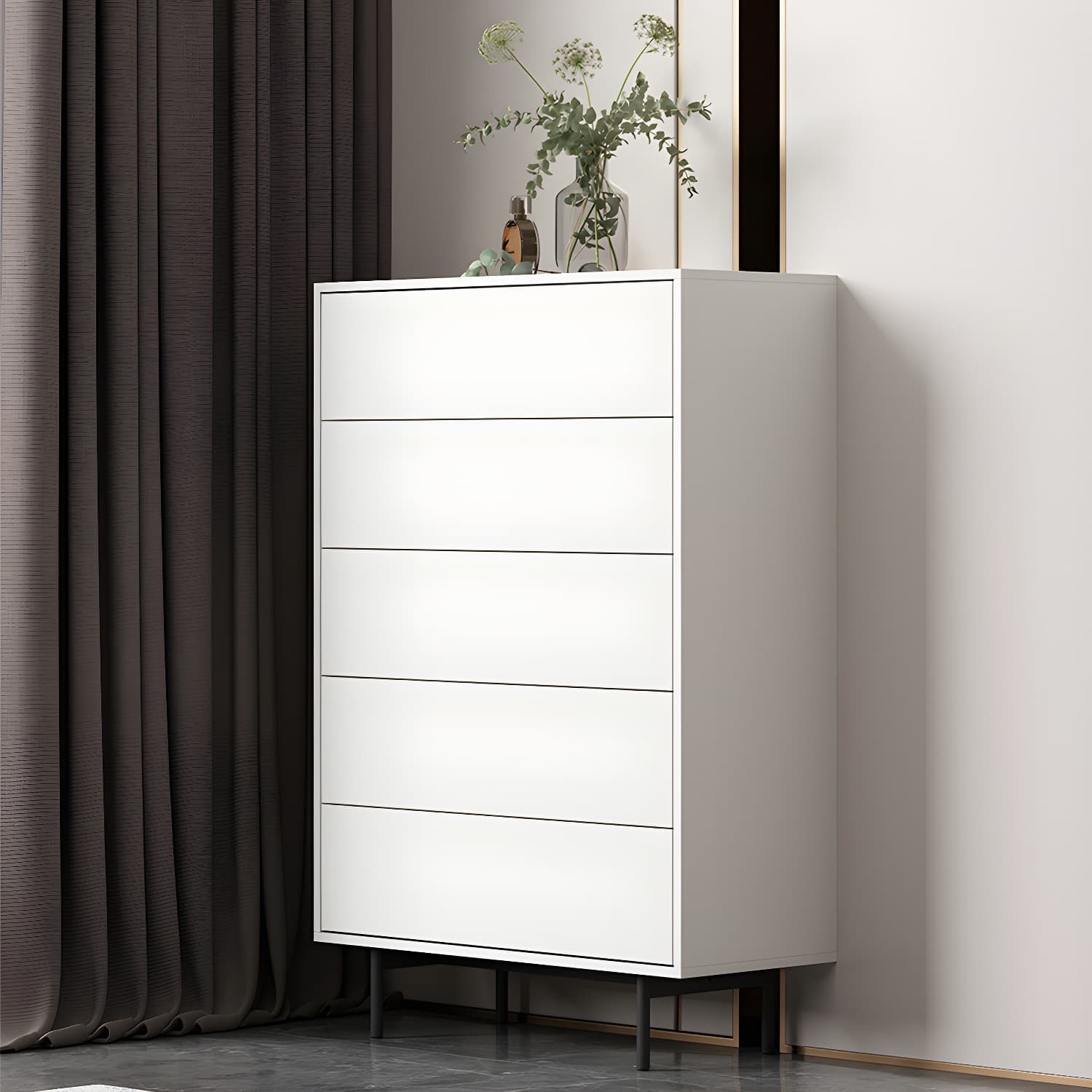 13.65-inch W Modern Storage Chest Dresser Manufactured Wood Storage Chest - image 7