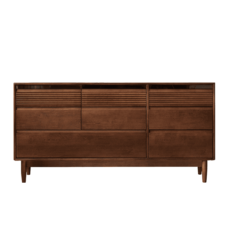 Minimalist Cube Double Dresser in Natural Wood - image 20