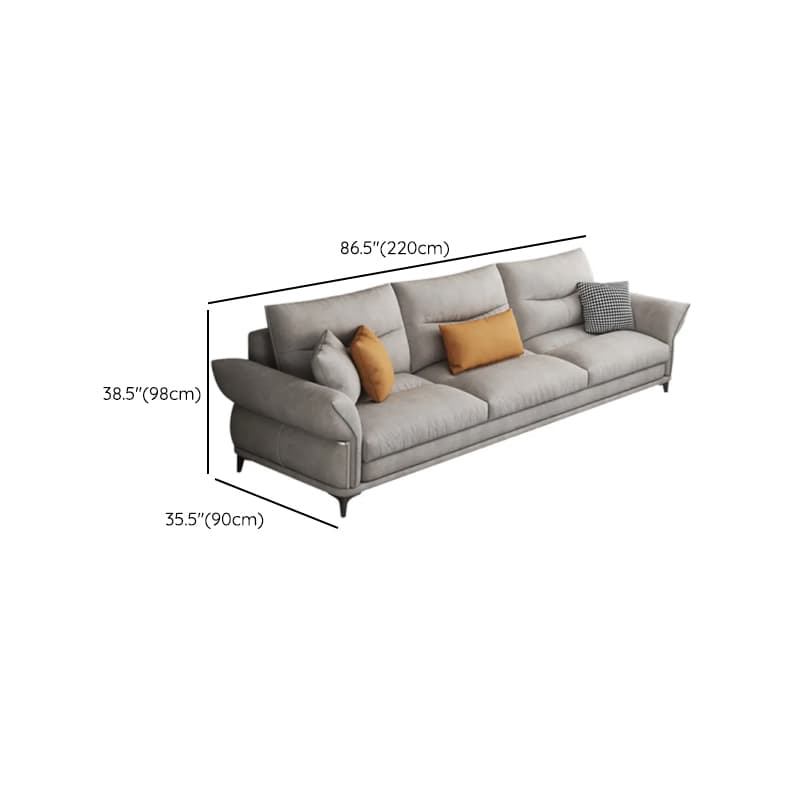 L-Shape/Straight Reversible/Horizontal Sofa Chaise/Sofa with Natural Wood Frame for Seats 5 - image 11