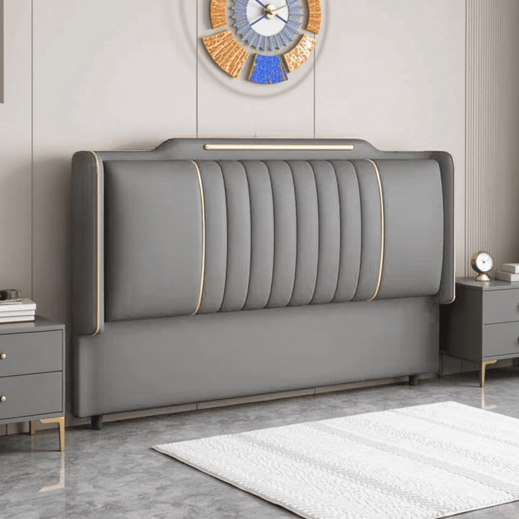 Simplistic Style Panel Headboard in Pine Wood with No Distressing, Rectangular Shape for Twin XL/Queen/Full Bed, Featuring Sponge Upholstery and Standard Height - image 3