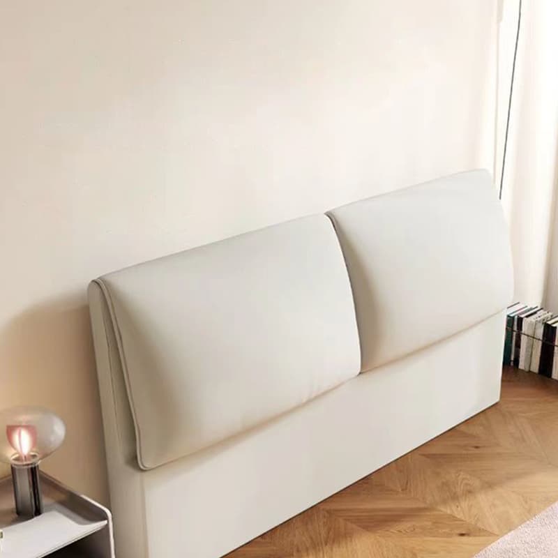 Trendy Panel Headboard in Natural Wood with No Distressing, Rectangle Shape for King/Queen/Full Bed, Cotton Upholstery, Standard Height - image 8