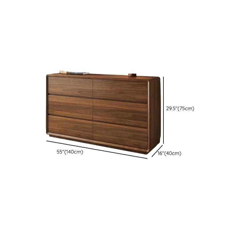Cocoa Simple Double Dresser/Bachelor Chest Oak Wood with 8/6/5 Drawers Horizontal/Vertical - image 9