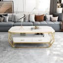 Table Top Color White/Gold