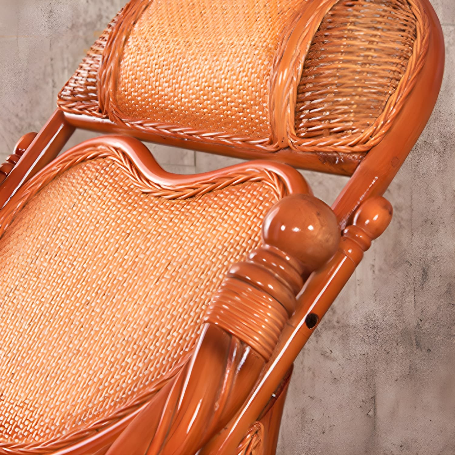 Mid Century Modern Recliner Chair Rattan/Wicker Recliner Chair for Living Room - image 17