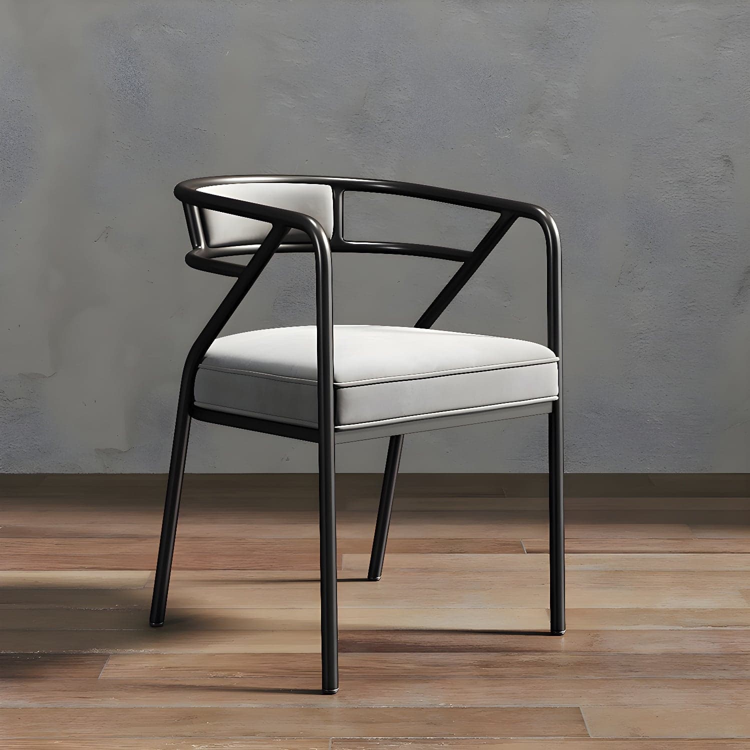 Glam Dining Chair Open Back Upholstered Dining Side Chair with Metal Legs - image 17
