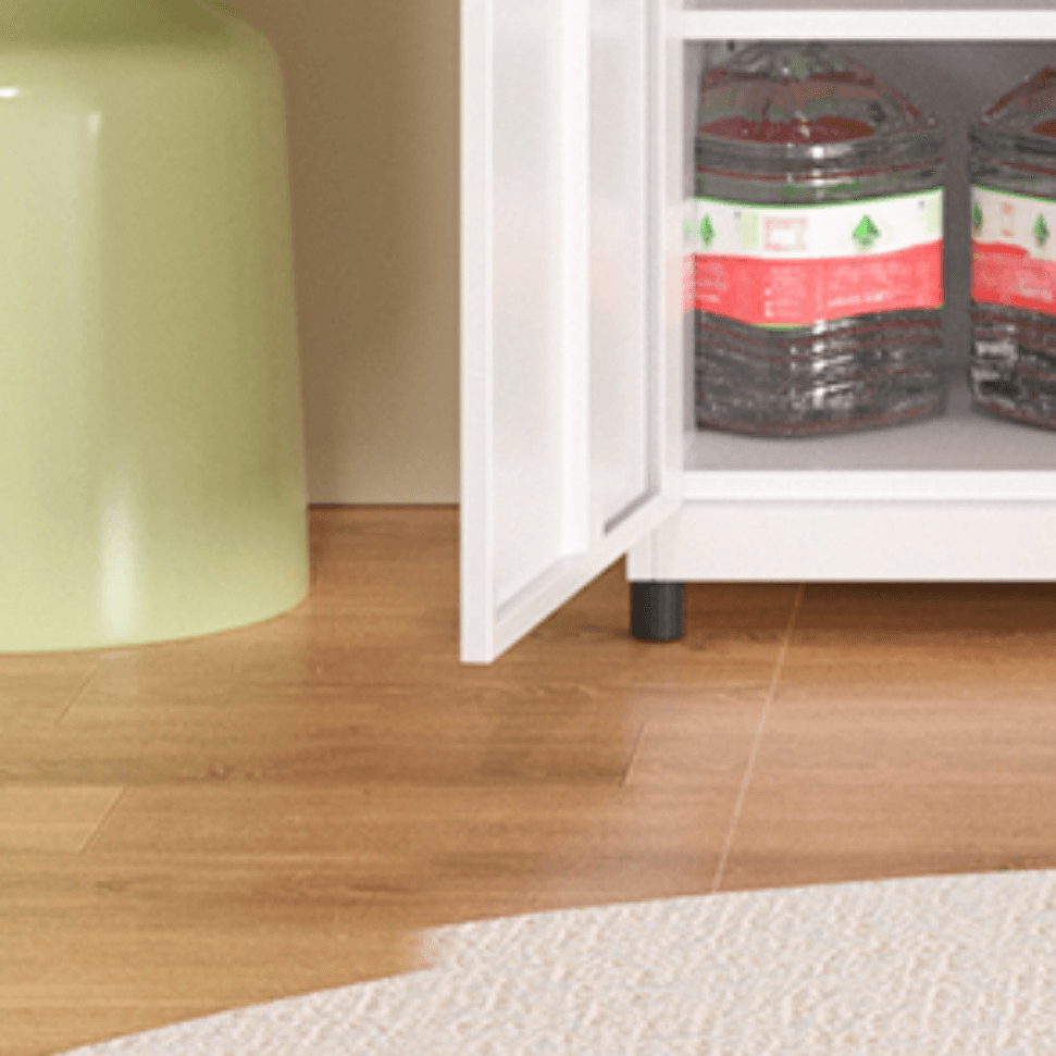 White Modish Steel Independent Armoire Cabinet with Adaptable Shelf, Soft Close Door, and Clothing Rod - image 6