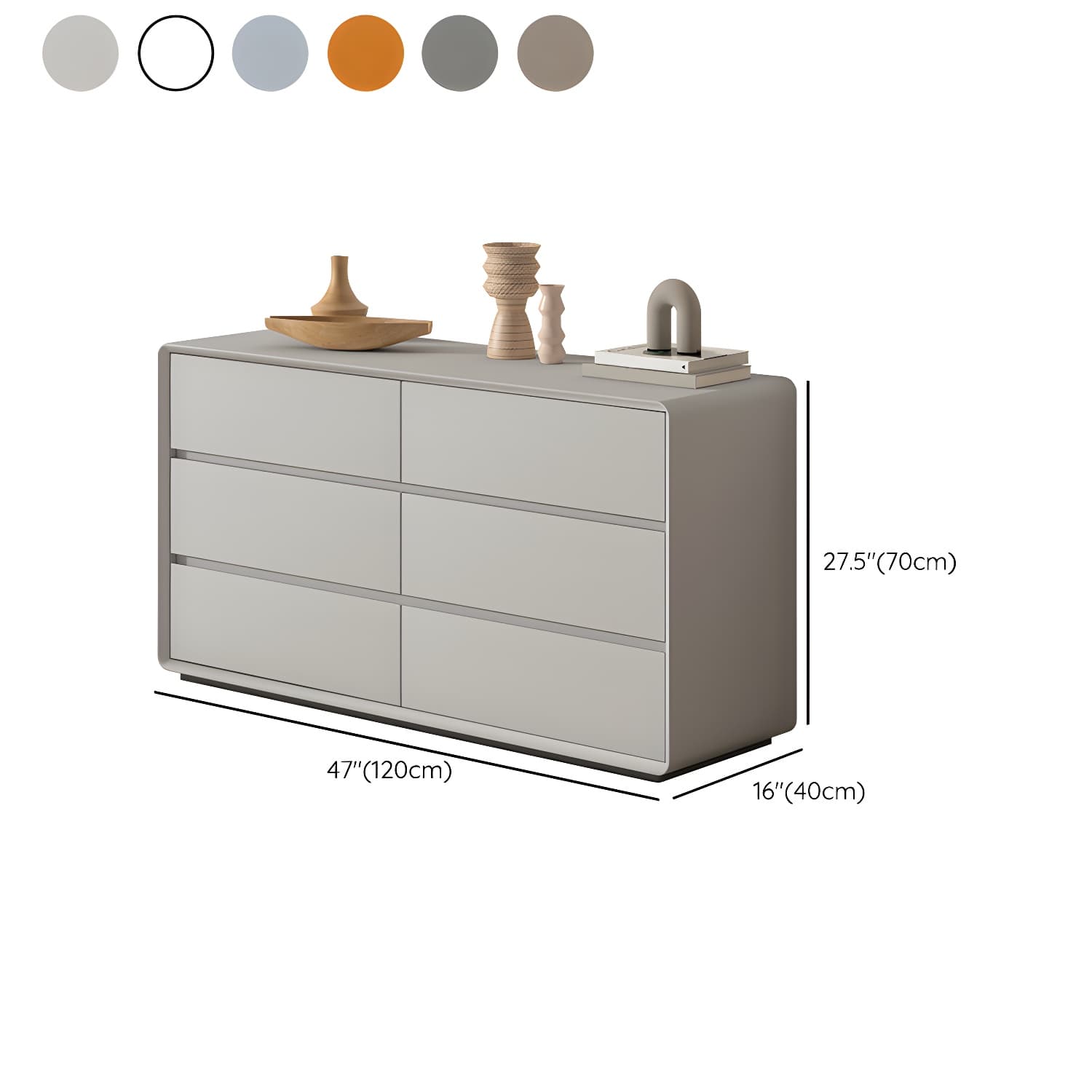 Modern Double Dresser with Drawers - Wood Finish, Horizontal Orientation, No Distressing - image 19