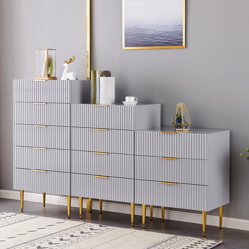 Stylish Wood Nightstand With Drawer Organization, 4 Drawers /5 Drawers - image 5