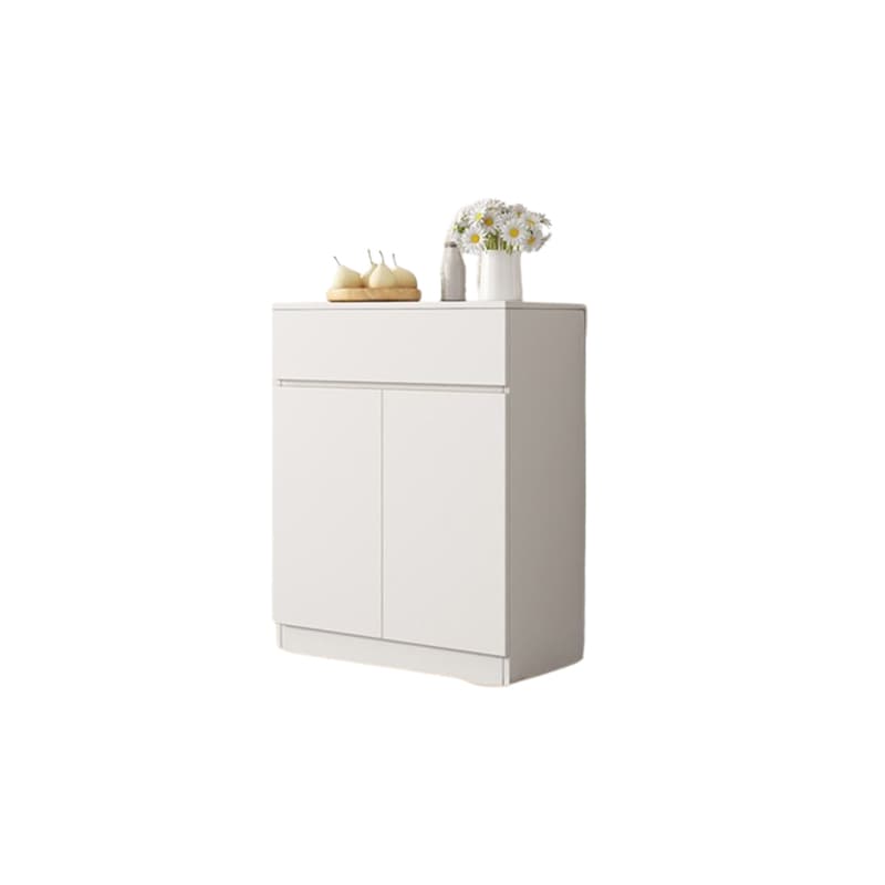 Modish Rectangle Timber Chalk Accent Cabinet with Cupboard & Storage Drawer - image 7