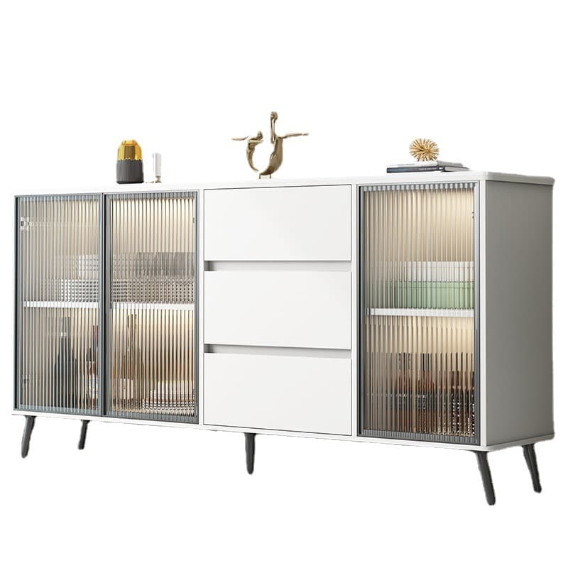 Sintered Stone Standard Ground Sideboard with Glass Doors, 3 Drawers & 1 Shelf - image 8