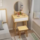 Color Natural Wood/White