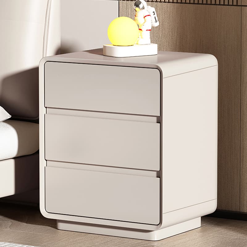 Modern Pine Wood Bedside Cabinet with 3 Drawers in Standard Height - image 5