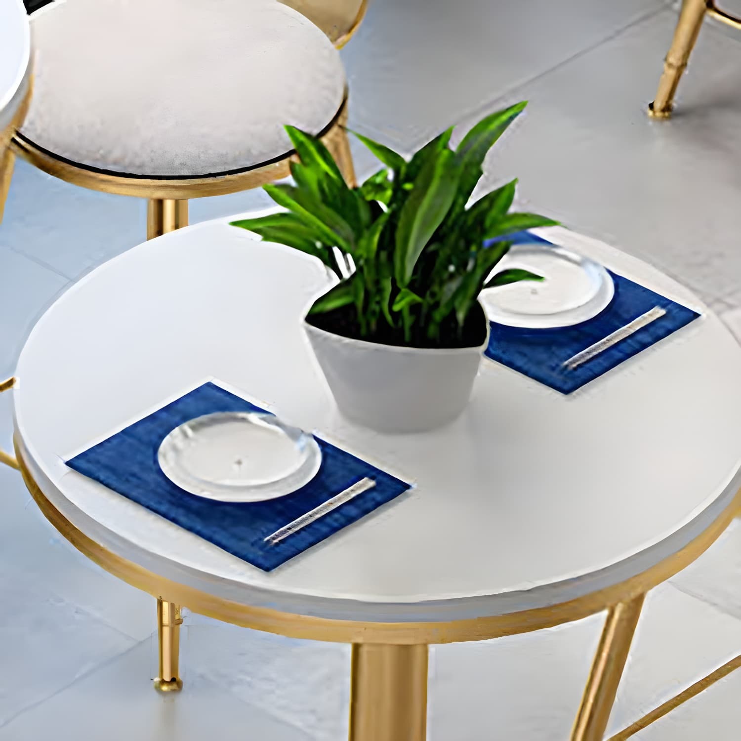 Tulip Base Dining Table Marble Gold Base Traditional Luxury Dining Table - image 9