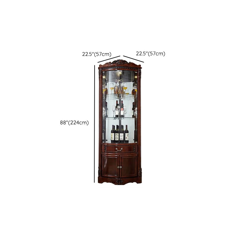 Vintage Detached Accent Cabinet with LED Lighting - image 6