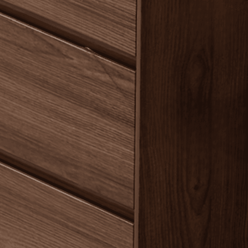 Cocoa Retro Rubberwood Console Dresser/Semainier with 6/9/5 Drawers, Horizontal/Vertical for Sleeping Quarters - image 4
